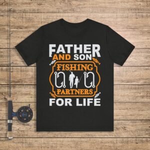 Father and Son Unisex Fishing Tshirt