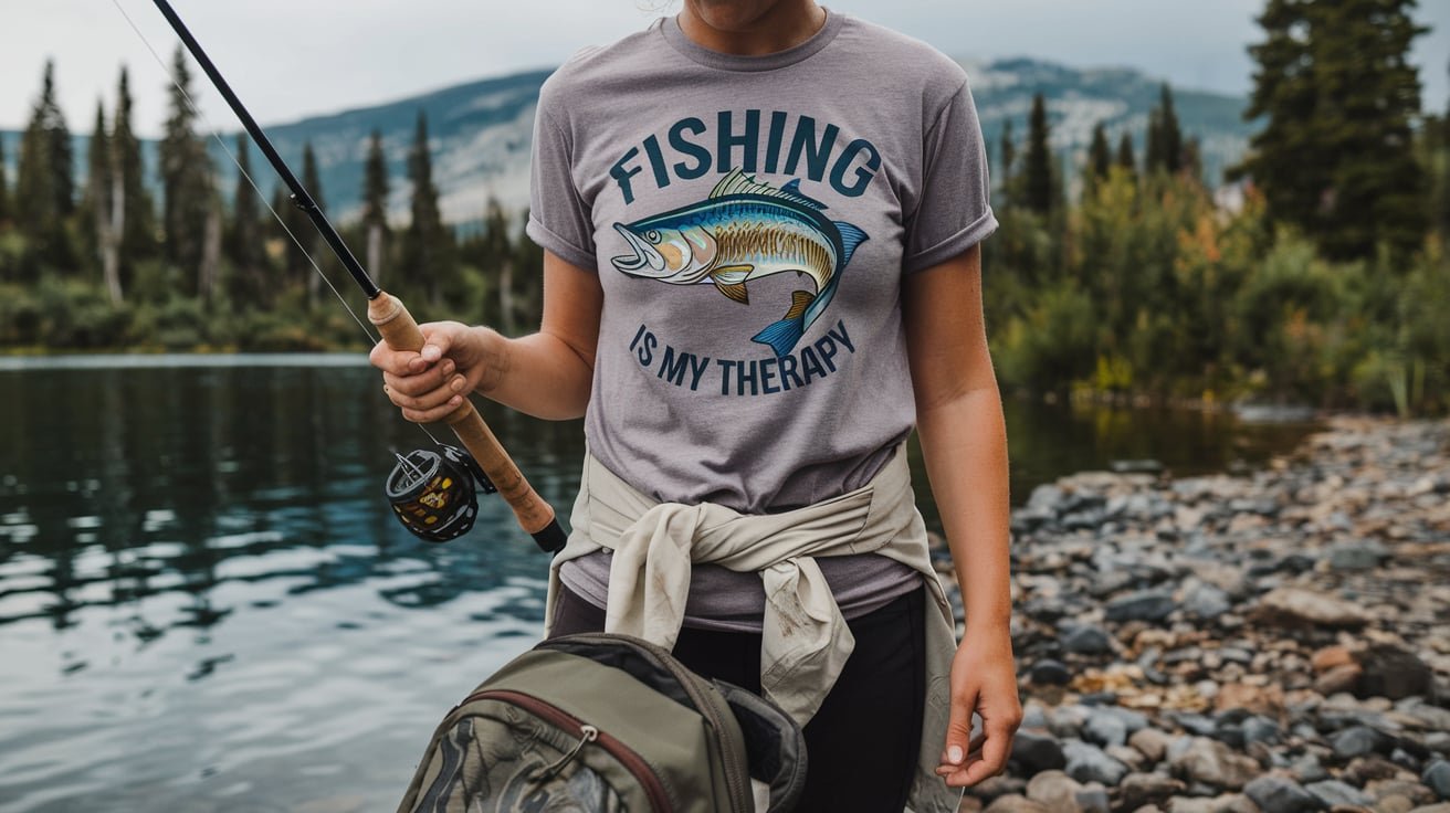 Bass Fishing T-Shirt with Inspiring Quote
